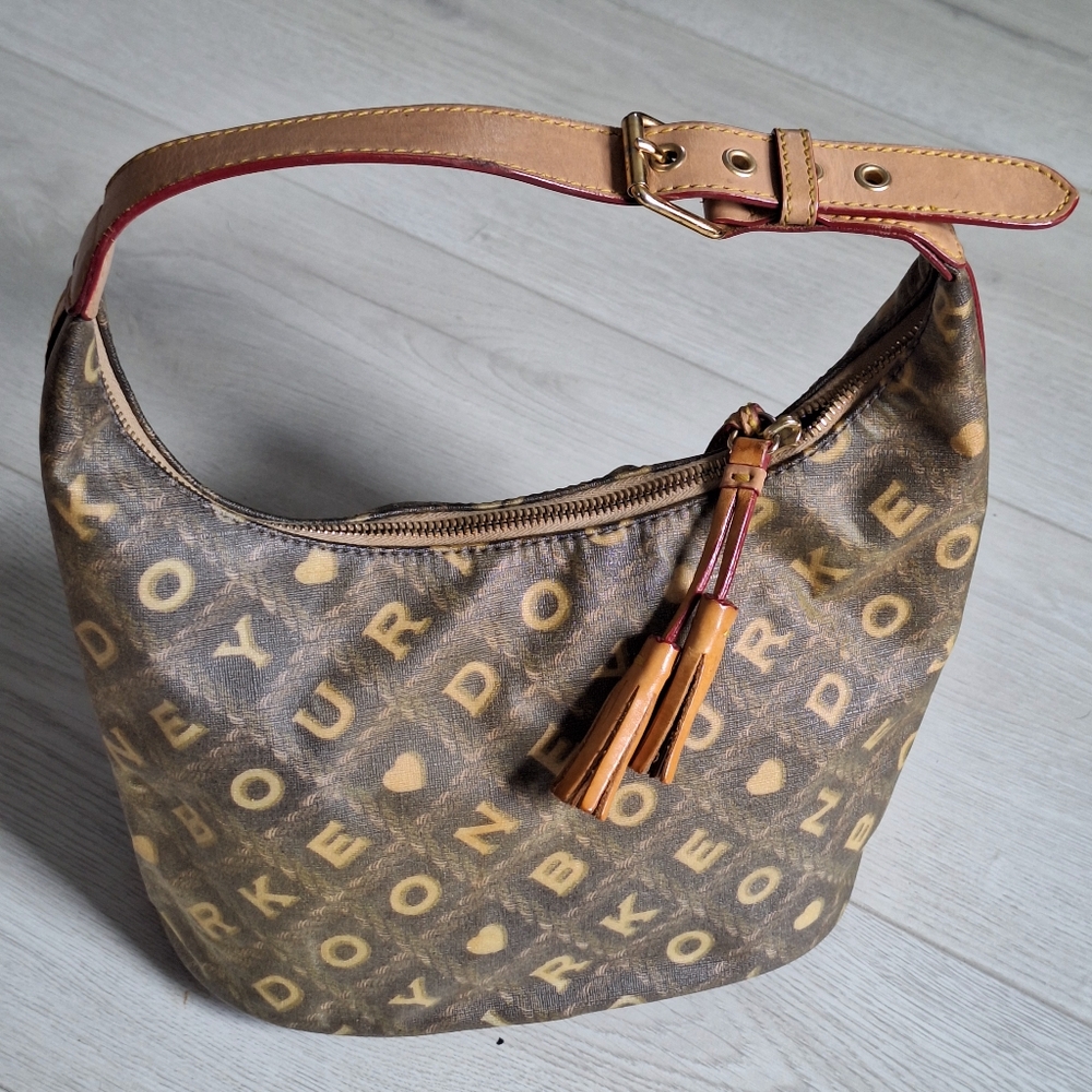 Dooney & Bourke Brown and Tan Satchel